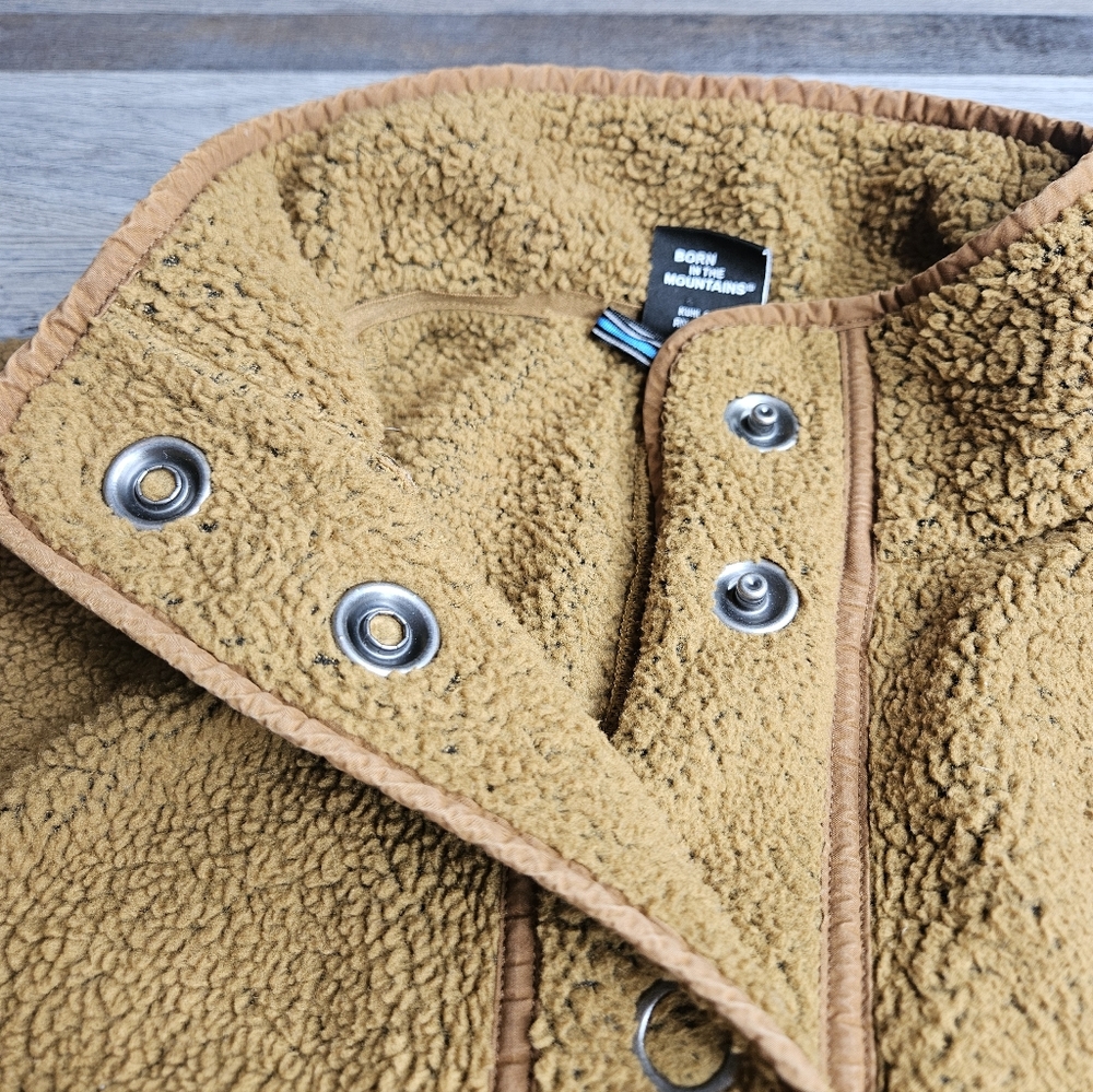Kuhl Klifton Jacket Women's Medium Brown Fleece Large Snap Closure - Picture 5 of 12